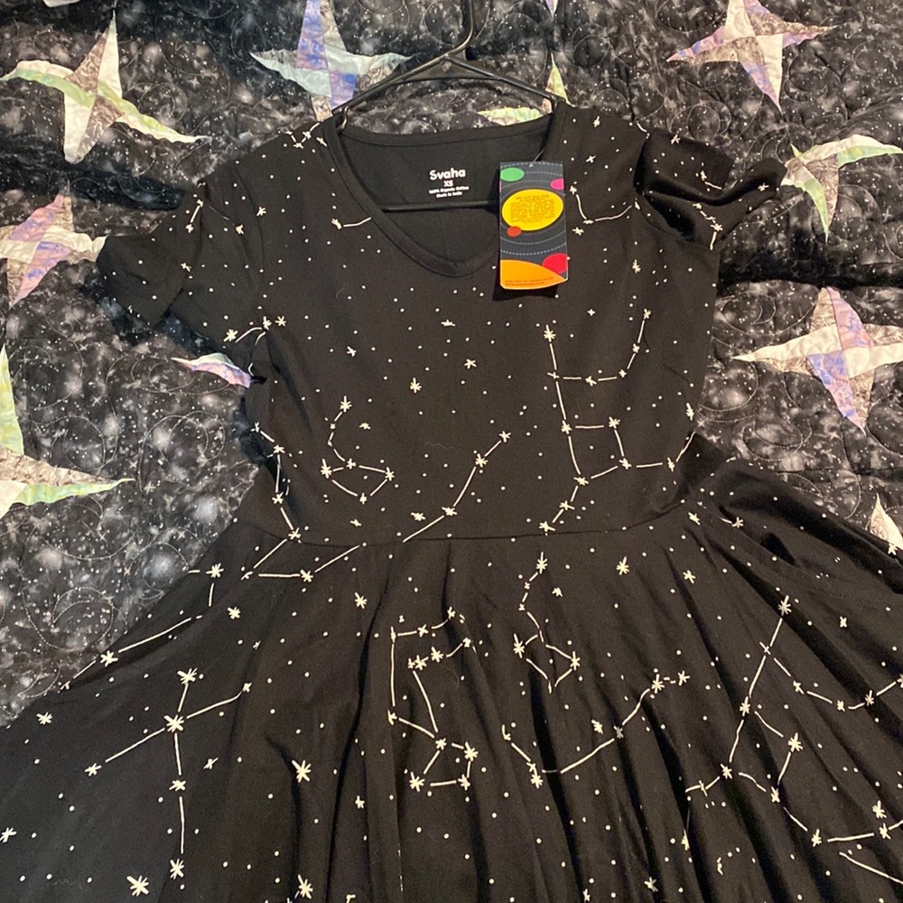 Brand new constellation glow in the dark dress
